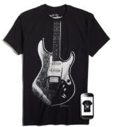 A whole new riff on casual wear-this Zapparel tee comes to life thanks to the latest technology. Simply download the Zappar app for your iPhone or Android and select the Zapparel icon to locate your shirt. Once you find it, tap the Zap button and point your phone at your shirt. Its cutting-edge graphic will come to life with explosive, multidimensional detail.