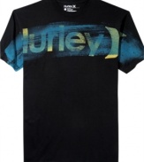 With a cool graphic print and a soft cotton feel, this Hurley tee is great for kicking it.