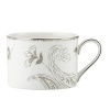 A soft floral motif exquisitely adorns Lenox's Paisley Terrace white-bodied porcelain cup. Mica accents and gleaming platinum trim complete the traditional-modern look.