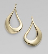 From the Basic Gold Collection. Polished 18k gold in an iconic teardrop shape.18K gold Length, about 1½ Hinged back Made in Italy