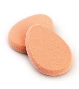 Each egg-shaped sponge is designed to absorb makeup foundation and ensure its smooth, even, flawless application on all areas of the face. Package of four. Made in USA. 