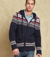 Your typical hoodie gets a not-so-typical seasonal makeover with a great classic pattern from Tommy Hilfiger.