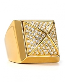 A little geometric, a little glamourous. MICHAEL Michael Kors' pyramid ring adds an edge.