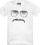 In disguise. Go undercover when you're not feeling like yourself with this graphic t shirt from New World.