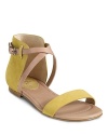 A city-savvy sandal with clean lines and contrasting colors. From Cole Haan.