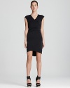 Draped and devious, this edgy Helmut Lang gives glam style with downtown edge.