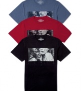 Here's a cool smoking graphic print t-shirt by Ecko Unltd in popular colors to go with your jeans. Makes a great gift.