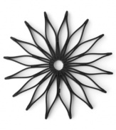 Flower power-equip your space to entertain in ease & style. This flower-shaped trivet is the perfect for keeping the cool with hot dishes. The flexible design shortens or expands depending on the size of the pot, so your table is always protected and your presentation is always in bloom.