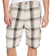 Clambake, anyone? These cool cargo shorts from American Rag go wherever the warm weather takes you.