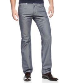 Upgrade your denim style with these downtown hip jeans from Hugo Boss BLACK.