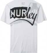 A funky Hurley logo gives this tee its cool attitude.