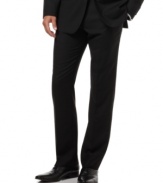 Sleek and streamlined, these Perry Ellis pants are a great addition to your selection of dresswear.