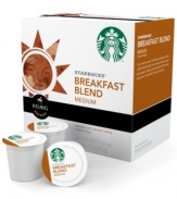 Cafe taste, homemade comfort. Sit back and sip on Starbucks' trademark flavor right in the comfort of your home with this clean, bright and light-bodied medium roast. The perfect addition to your morning, the breakfast blend bursts with fresh gourmet goodness.