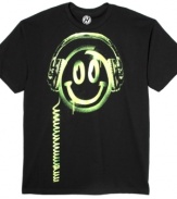 Turn it up and turn on a smile. This T shirt from Hybrid goes perfectly with your headphones.