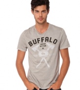 Make sure to add a signature graphic t-shirt by Buffalo David Bitton to your ever growing collection.