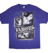 Show off your on-screen style with this cool Famous Stars and Straps graphic tee.