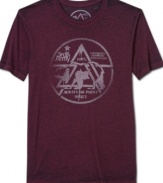 Summer style mean's cool tees like this from 3rd & Army with a graphic front and slub weave.