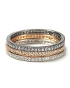 Crislu Micro Pave Round Stack Ring