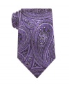 Paisley will do you proud on this uniquely patterned tie from Geoffrey Beene that adds pop to anything it's worn with.