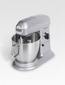 With 1000 watts of power, this professional-grade stand mixers provides enough brawn to knead any dough into submission. But it has a tender side, with a range of settings delicate enough for even the most sensitive meringue.