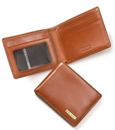 BOSS Black's smooth leather bi-fold wallet brings a new layer of sophistication to your modern wardrobe.