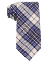 Be a plaid man in this cool madras tie from Tommy Hilfiger. Skinny construction gives it the most modern edge.