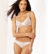 The essence of sexy. This stretchy underwire bra by DKNY features beautiful Signature Lace. Style #451000