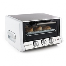 Sophisticated technology, simple operation and stylish design - this toaster oven broiler has all three. With bake, broil and toast functions and a spacious interior, it's a countertop appliance you can use to cook for the entire family. Model TOB-50W. Limited 3-year warranty.