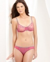 The essence of sexy. This stretchy underwire bra by DKNY features beautiful Signature Lace. Style #451000