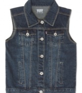 Classy and always trendy denim vest by Levi's.