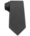 Power up for the day in this all-business silk tie from DKNY.