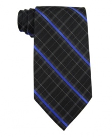 There's a few standouts in every bunch and you're sure to be one of them in this plaid DKNY tie.