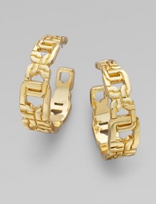 A future classic, this bold yet elegant design will take you from day to night. 14k goldplated brassPost back Imported