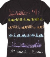 Take on the night with this electric t-shirt from Bar III.