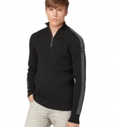 Fitted pullover sweater to keep you warm and stylish this fall by Calvin Klein Jeans.