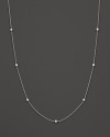 Faceted diamond stations on a sterling silver chain. By Ippolita.