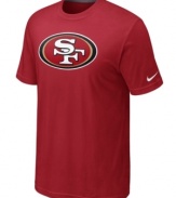 Go big! Display your love for the San Francisco 49ers loud and proud in this oversized-logo t-shirt from Nike.