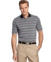 Tonal horizontal golf shirt by Greg Norman for Tasso Elba. Makes a great gift.