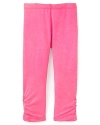 Flowers By Zoe Girls' Pink Long Legging - Sizes 4-6X