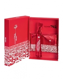 KENZO brings tagging into the world of fragrance. A mix of fruity notes like Black currant and Mandarin with the feminine touch of Peony and Lily of the Valley create a youthful yet elegant scent. The new electric red bottle conveys the excitement and energy of the tagging world. This gift set includes a 1.7 oz. Eau de Toilette and a cosmetic pouch.