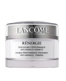 Rediscover your skin's youthful strength, firmness and resilience. Thanks to a unique firming and anti-wrinkle effect that fortifies skin-making the skin plumper and smoother-this double performance treatment is proven to dramatically decrease the appearance of fine lines and wrinkles. The Result: Leaves your skin feeling lifted, firmer; smooth and supple.