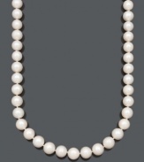 Treat yourself to style and sophistication. Belle de Mer necklace features large, A+ cultured freshwater pearls (11-13 mm) and a 14k gold clasp. Approximate length: 20 inches.