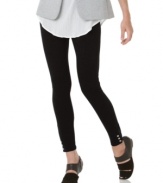 Calvin Klein's skinny leggings go with everything...and sport cute buttons at the ankles.