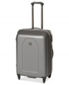 Sleek style and smart details put this durable suitcase on the top of your packing list. The protective hardside construction rolls effortlessly around on 360º spinner mobility and keeps your fragile essentials safe with extra-wide hold-down straps. The included Add-A-Bag strap lets you carry even more with no added hassle. Lifetime warranty.