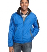 Wear it any way you like it. This reversible Nautica jacket is reversible for maximum impact.