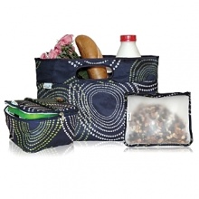 This three piece kit from Blue Avocado is ideal for picnics, travel, carry-out, or any urban outing.