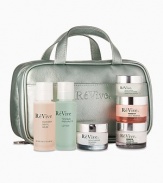 This limited-edition travel set features Renewal skincare bestsellers in travel-sizes, hand-selected by Dr. Brown. The Renewal Collection speeds up cell turnover and brings young skin cells to the surface more quickly. These anti-aging treatments help visibly texturize skin to bring back luminosity and radiance.  Set includes: 1 oz. Moisturizing Renewal Cream, 0.5 oz. Moisturizing Renewal Eye Cream, 1 oz. Sensitif Cellular Repair Cream SPF 15, 1 oz. Fermitif Neck Renewal Cream SPF 15, 2 oz.