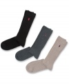 These dress socks from Polo Ralph Lauren add the finishing touches to your workweek style.