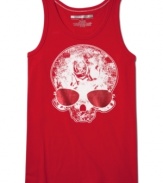 When the mercury starts rising, give yourself a little cool comfort with this tank from Sean John.