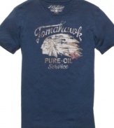 Chop up your casual style with this Tomahawk t-shirt from Lucky Brand.